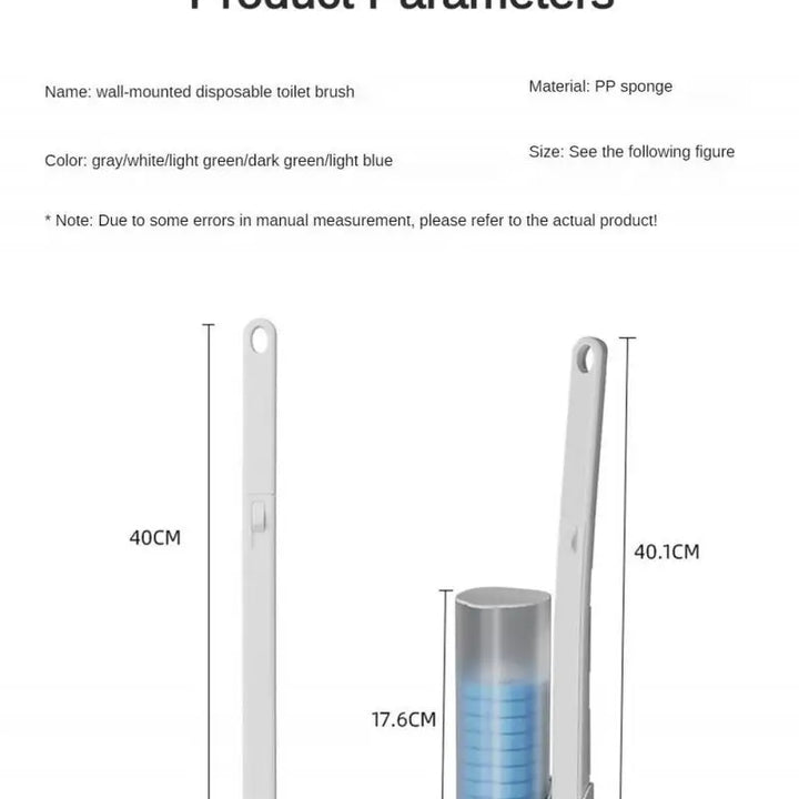 Disposable Toilet Brush Cleaner with Long Handle