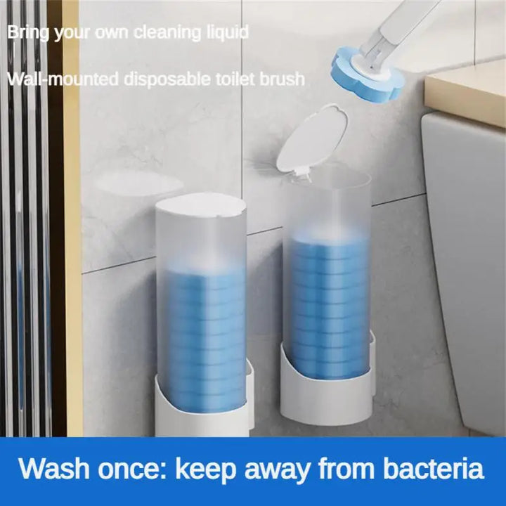 Disposable Toilet Brush Cleaner with Long Handle