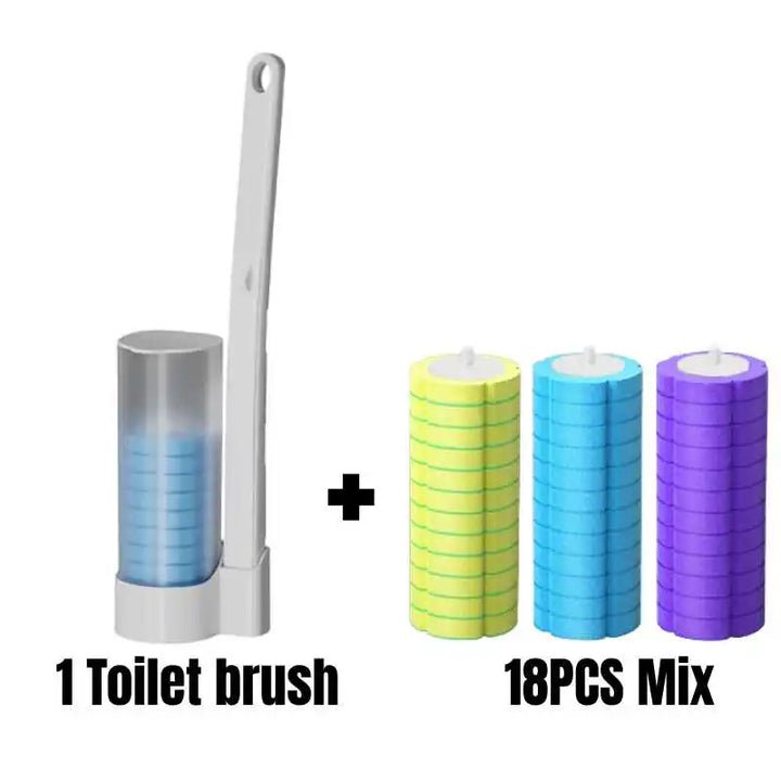 Disposable Toilet Brush Cleaner with Long Handle